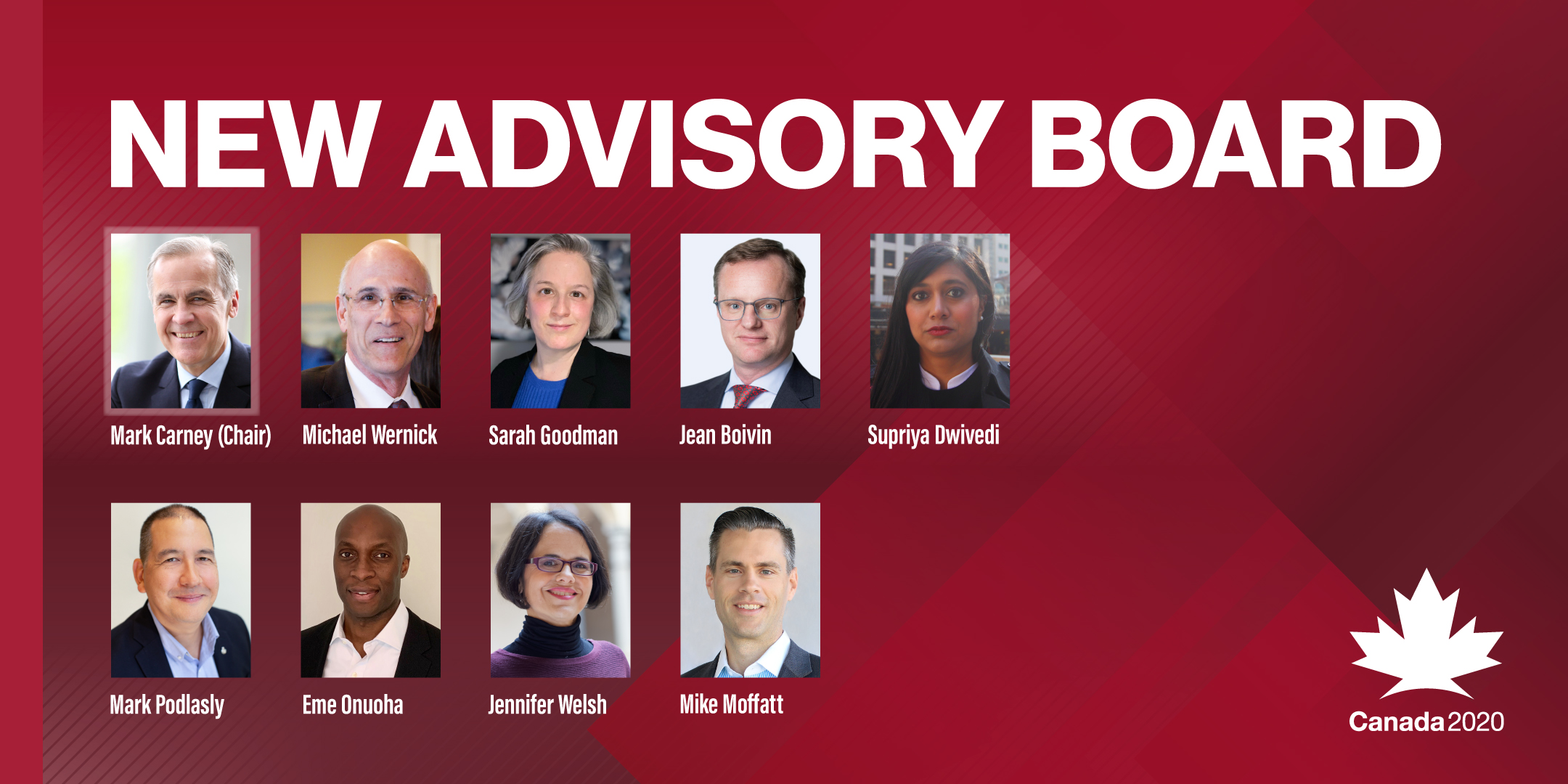 Canada 2020 announces new Advisory Board